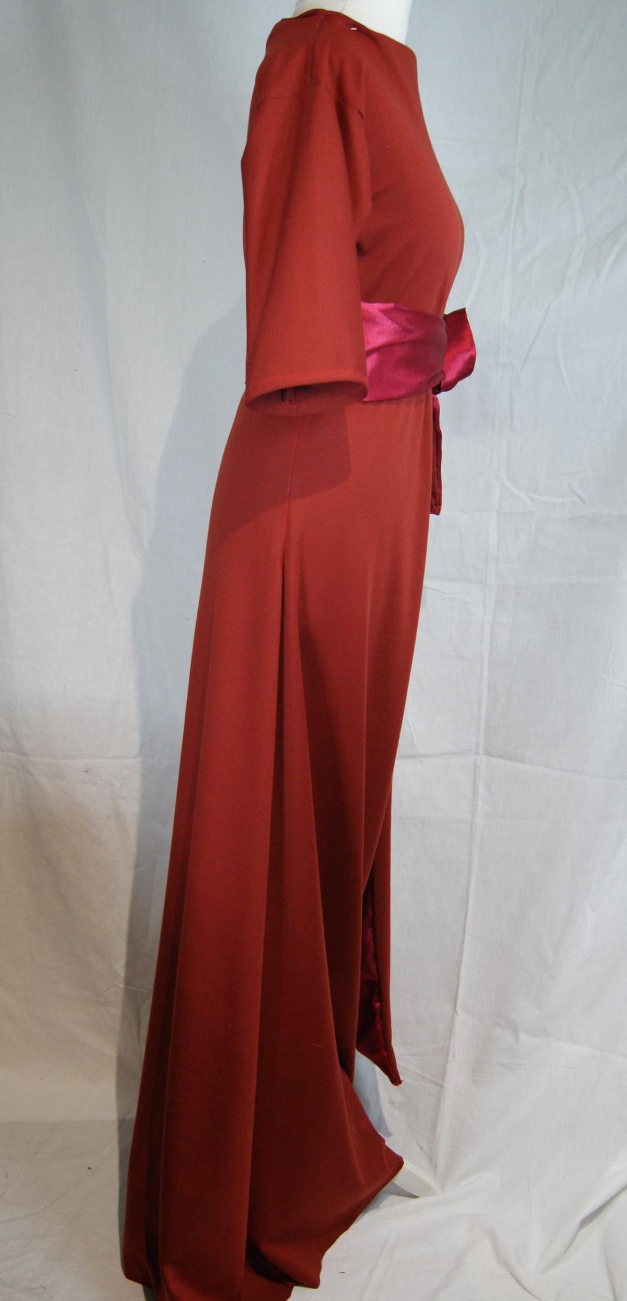 Robe Tsingy rouge, faite main en France