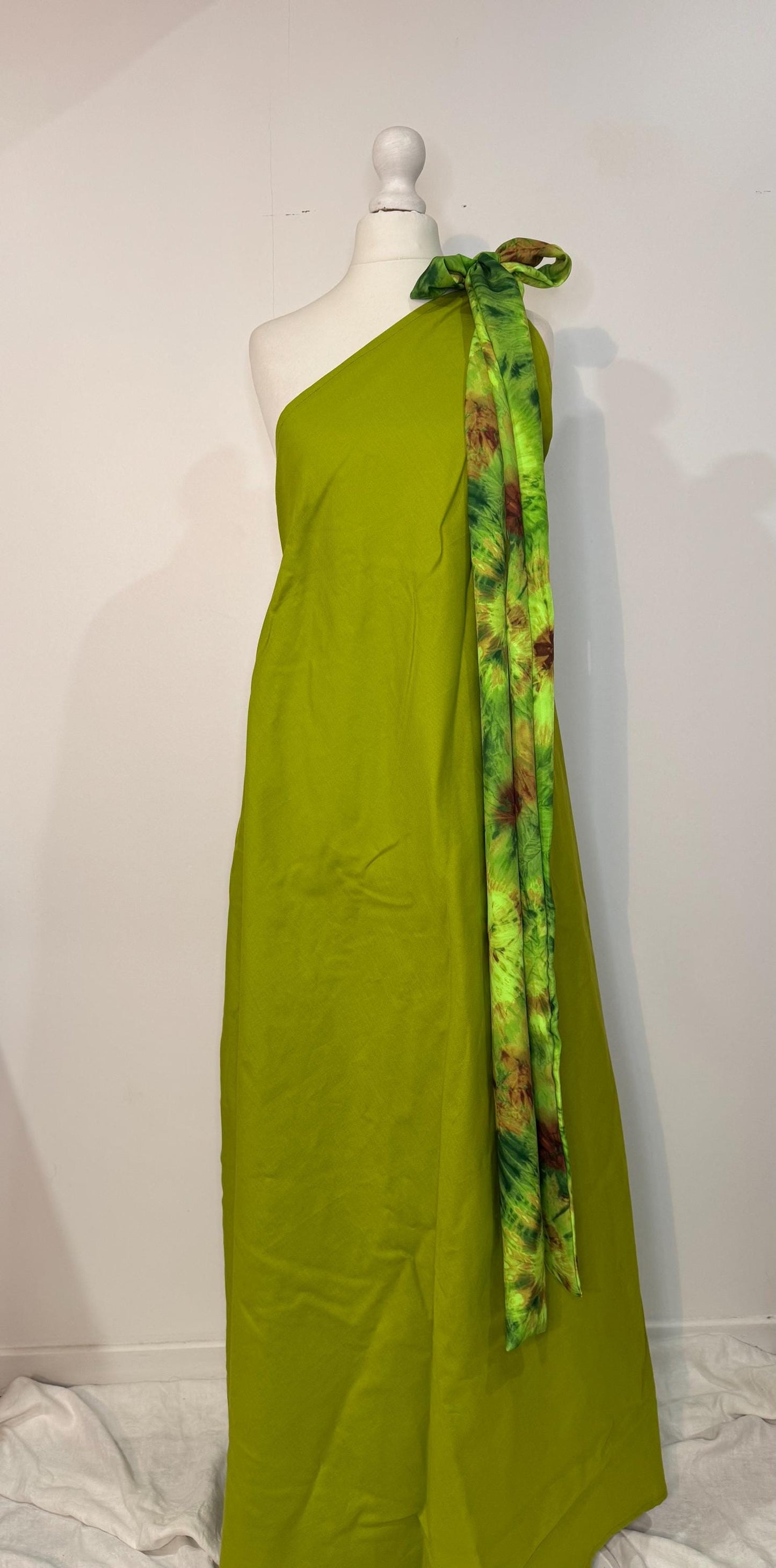 AUDACE - Athena Robe en coton bio vert anis