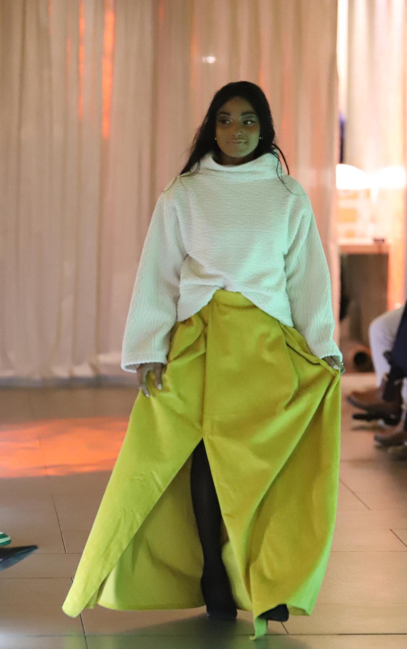 Jupe longue  Jenna faite main en France