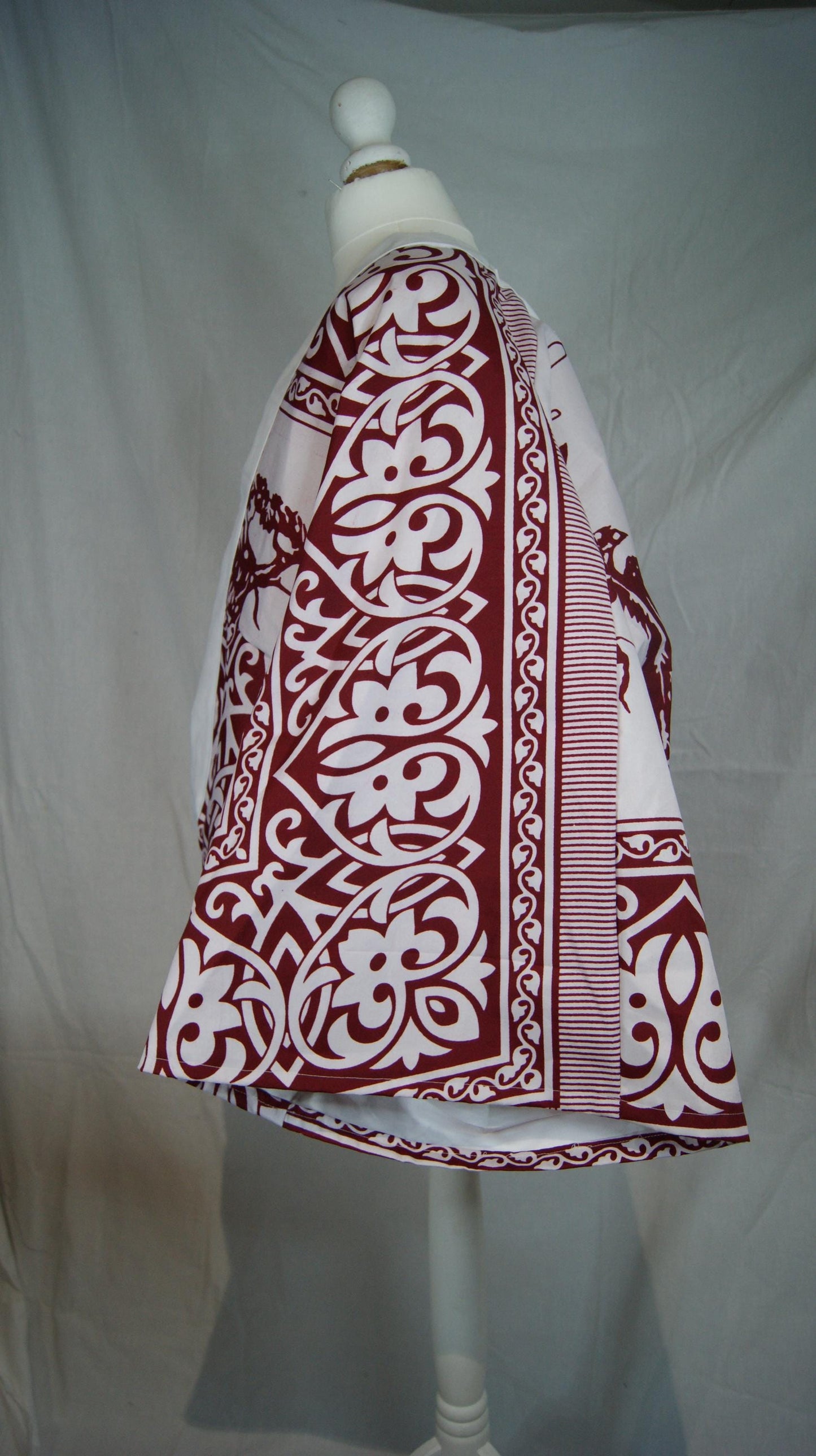 Kimono Gasy rouge fait main