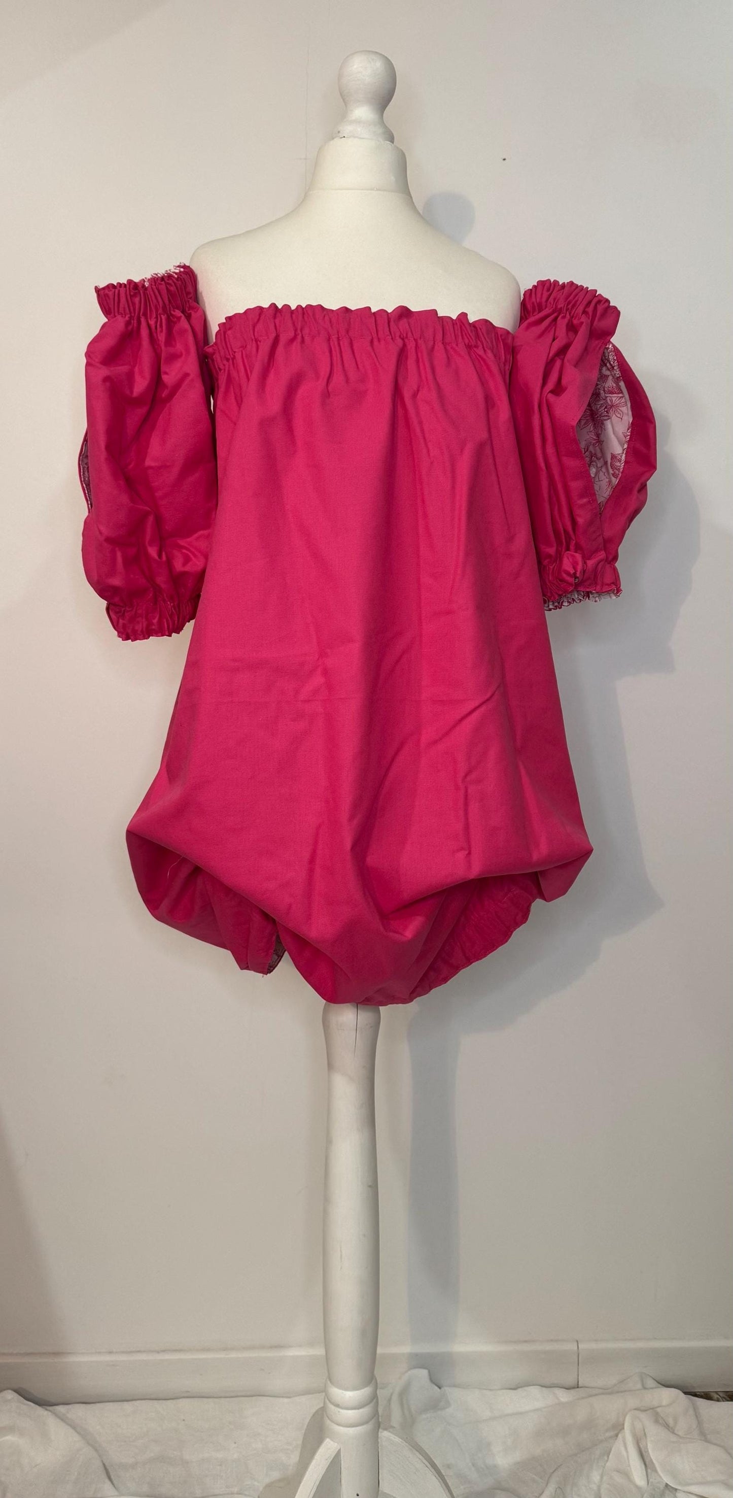 AUDACE - Robe bustier fuchsia "Gloria"