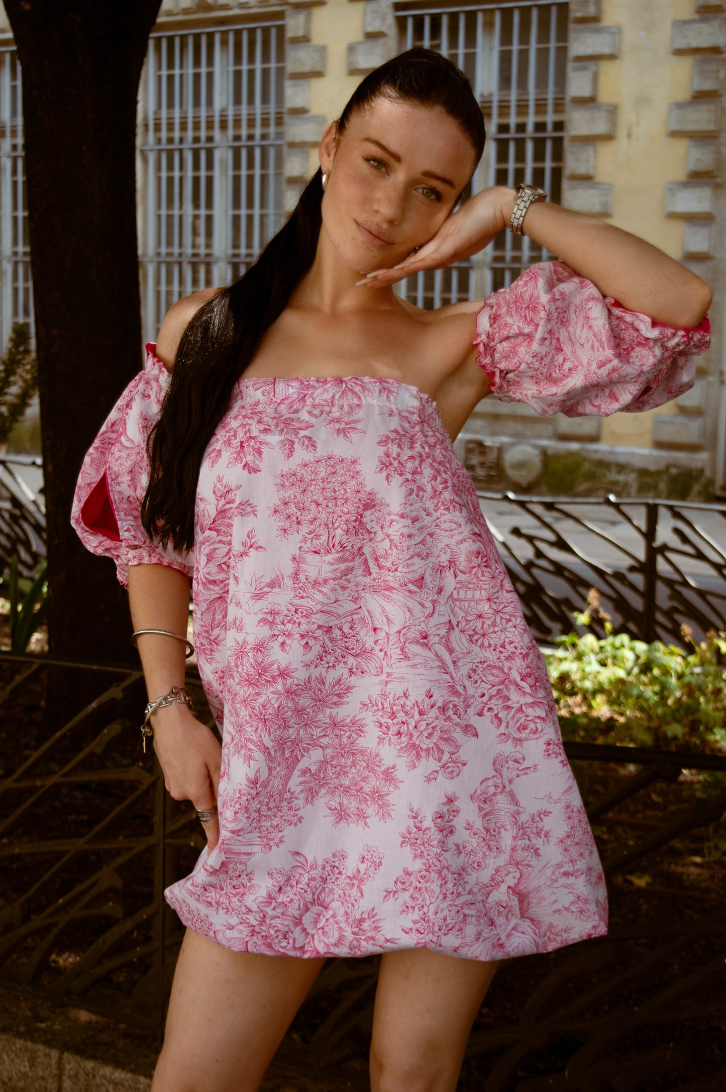 AUDACE - Robe bustier fuchsia "Gloria"