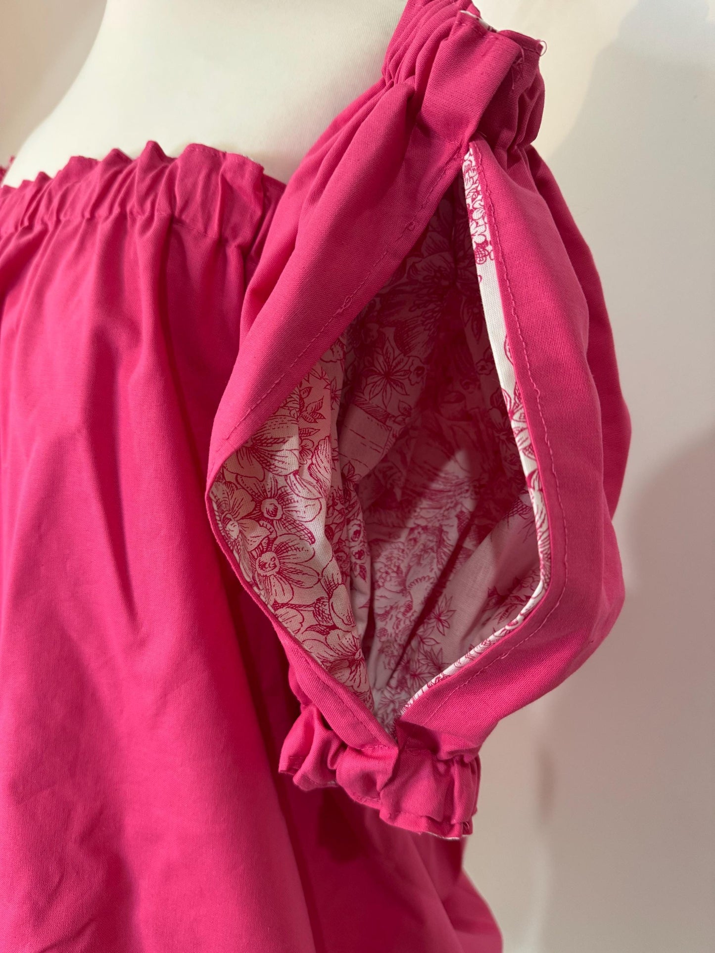 AUDACE - Robe bustier fuchsia "Gloria"