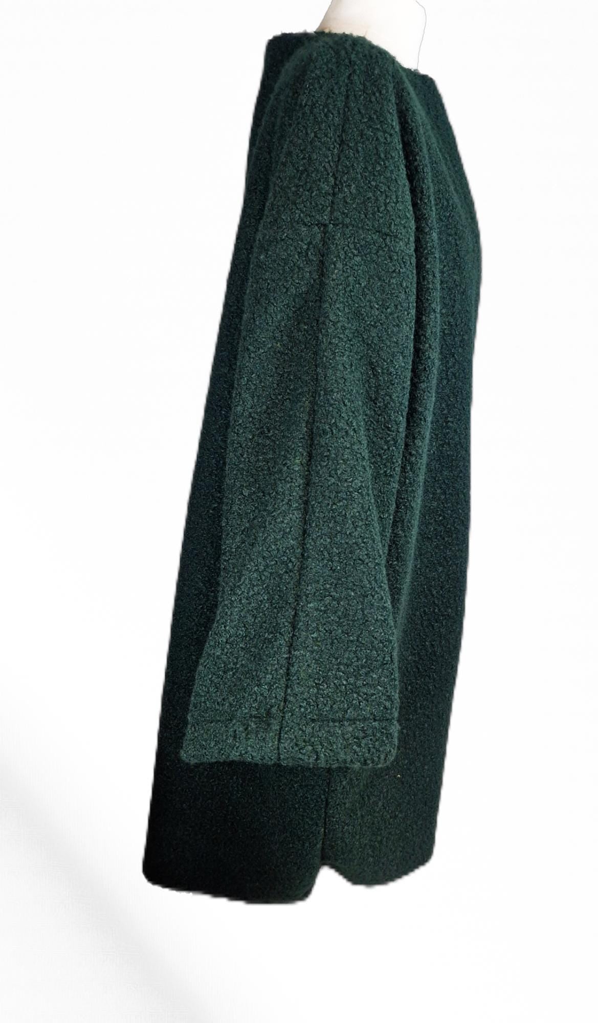 Manteau Emma fait main en France.