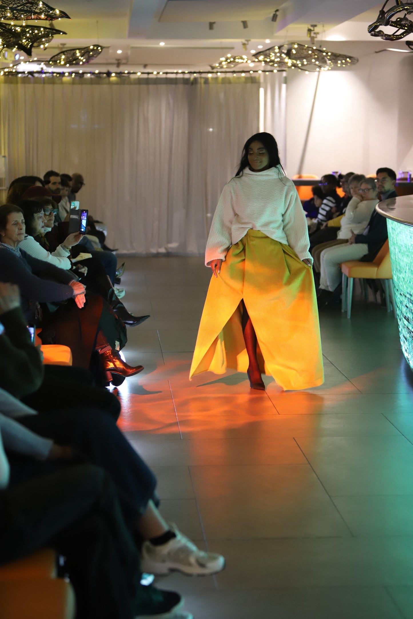 Pull "Rose" fait main en France